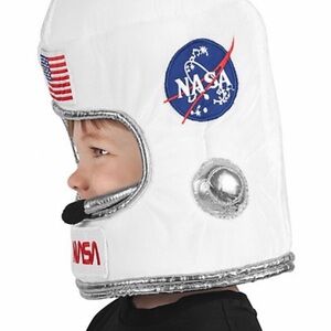 White and Silver Kids Space Helmet